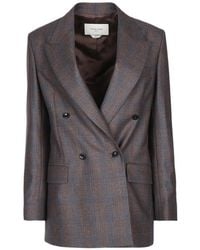 Jacob Cohen - Double-Breasted Checked Blazer - Lyst