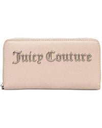 Juicy Couture - Logo-Plaque Zip-Around Wallet - Lyst