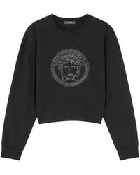 Versace - Medusa-Embellished Sweatshirt - Lyst