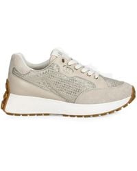 Liu Jo - Suede-Trim Panelled Sneakers - Lyst