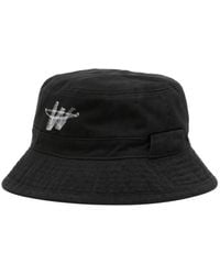 we11done - Logo-print Cotton Bucket Hat - Lyst