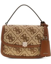 Guess - Audrey Satchel-Tasche Mit Monogramm - Lyst