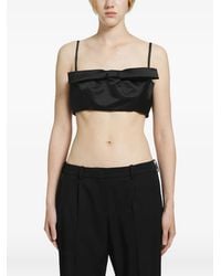 Givenchy - Bow-Detail Crop Blouse - Lyst