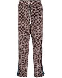 Drole de Monsieur - Monogram-Pattern Velvet Track Pants - Lyst