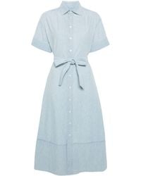 Polo Ralph Lauren - Chambray Midi Shirt Dress - Lyst