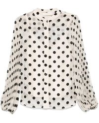 Zimmermann - Blouse À Col Lavallière - Lyst