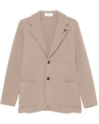 Lardini - Blazer Côtelé À Simple Boutonnage - Lyst