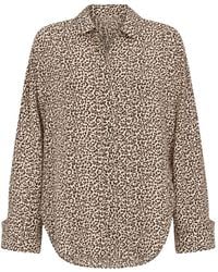 ODEEH - Leopard-Print Long-Sleeve Shirt - Lyst