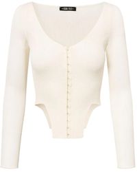 Elena Velez - リネン ニットトップ - Lyst