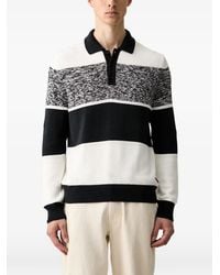 Joop! - Striped-Knit Polo Sweater - Lyst