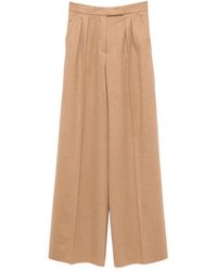 Max Mara - Ori Broek Met Wijde Pijpen - Lyst