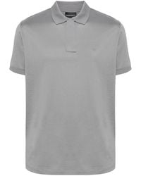 EA7 - Logo Cotton Polo Shirt - Lyst
