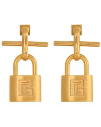 Balmain - Pulse Padlock Earrings - Lyst