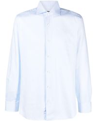 Barba Napoli - Long-sleeve Cotton Shirt - Lyst