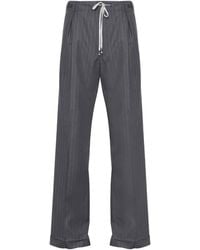 Maison Margiela - Pinstripe Pleated Trousers - Lyst