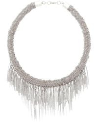 Fabiana Filippi - Filo Beaded Fringe-Detail Necklace - Lyst