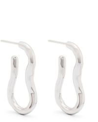 Missoma - Molten Ovate Hoop Earrings - Lyst