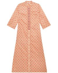 Maliparmi - Shell-Embellished Geometric-Print Kaftan - Lyst