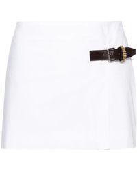 16Arlington - Side-Buckle Organic Cotton Miniskirt - Lyst