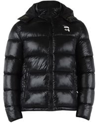 KARL LAGERFELD - Hooded Padded Jacket - Lyst