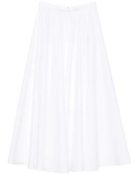 Givenchy - A-Line Pleated Midi Skirt - Lyst