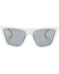 Prada - Logo-lettering Rectangle-frame Sunglasses - Lyst