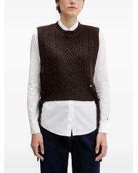 Pedro Del Hierro Madrid - Knitted Tie-Side Vest - Lyst