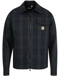 Moncler - チェック シャツジャケット - Lyst