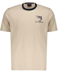 Paul & Shark - Logo-Print Crew-Neck T-Shirt - Lyst