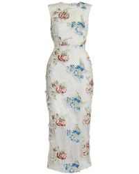 Erdem - Jurk Met Bloemenpatch - Lyst