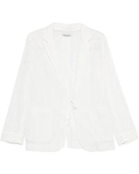 forte_forte - Eyelet Tie Jacket - Lyst