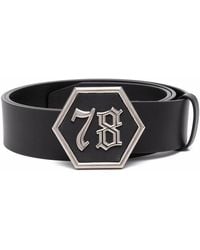 Philipp Plein - Gothic Logo-Buckle Belt - Lyst