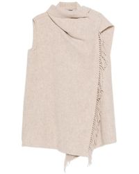 Fabiana Filippi - Fringed Scarf Cape - Lyst