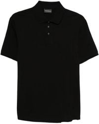 Emporio Armani - Logo Cotton Polo Shirt - Lyst