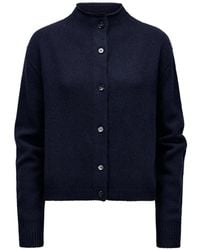 Lisa Yang - Button-Fastening High-Neck Cardigan - Lyst
