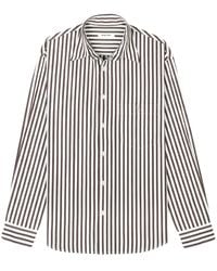 Sporty & Rich - Gestreiftes Hemd Im Oversized-Look - Lyst