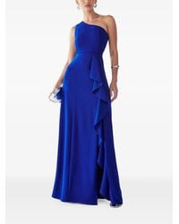BWLDR - One-Shoulder Ruffled Maxi Dress - Lyst