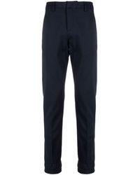 Dondup - Pressed-crease Tapered Cotton Trousers - Lyst