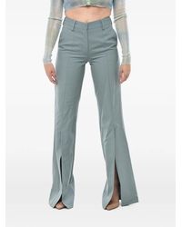 Off-White c/o Virgil Abloh - Ankle-Split Wide-Leg Trousers - Lyst