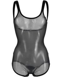Wolford - Shaping Tulle Bodysuit - Lyst