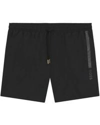 BOSS - Side-Stripe Swim Shorts - Lyst