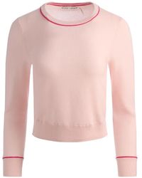 Alice + Olivia - Coralann Tipping Crew-Neck Sweater - Lyst