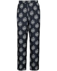 Soulland - Logo-print Slim-leg Trousers - Lyst