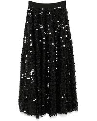 Blanca Vita - Sequinned Midi Skirt - Lyst