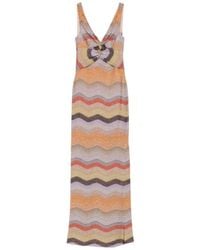 Missoni - Zigzag-Knit Twist-Detail Dress - Lyst
