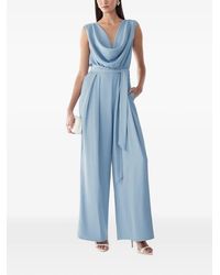 BWLDR - Cowl-Neck Belted Jumpsuit - Lyst