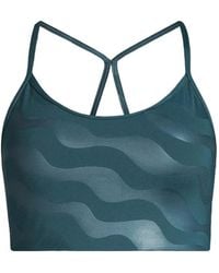 Casall - Wave-Print Racerback Sports Bra - Lyst