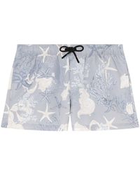 Versace - Swim Shorts Coral All Over Print - Lyst