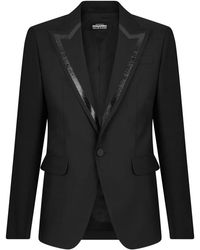 DSquared² - Contrast-Lapel Single-Breasted Blazer - Lyst