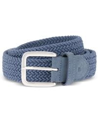 BOGGI - Woven Suede Belt - Lyst